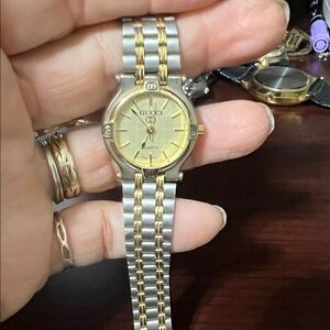 Women's Two-Tone Gold and Silver Watch